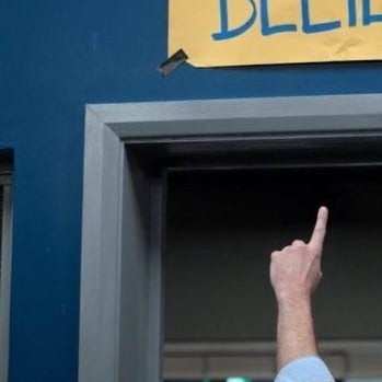 Community Building — Ted Lasso Believe sign